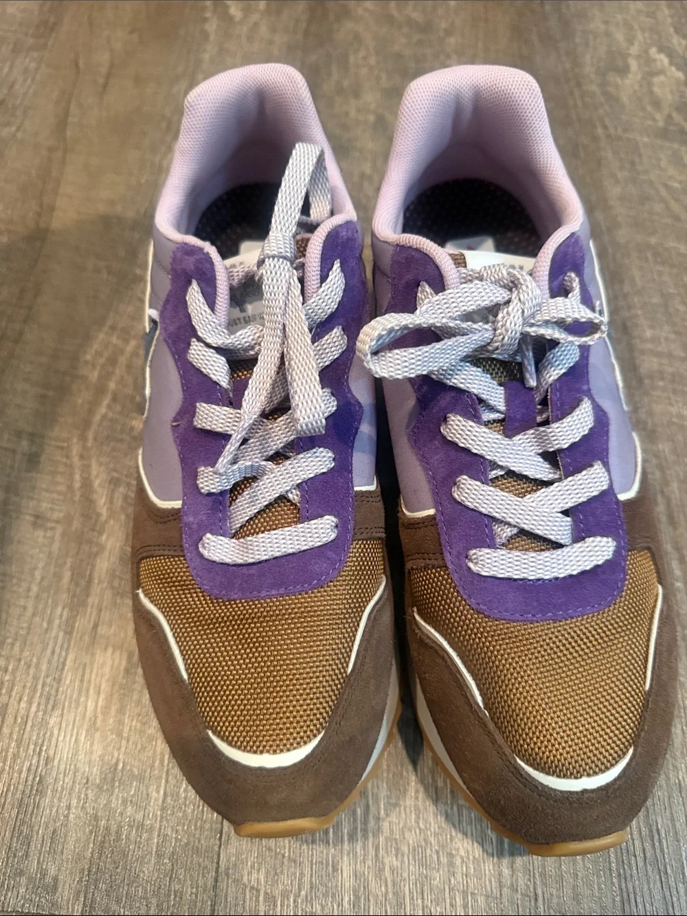 Women's Athletic Sneakers in Purple and Brown